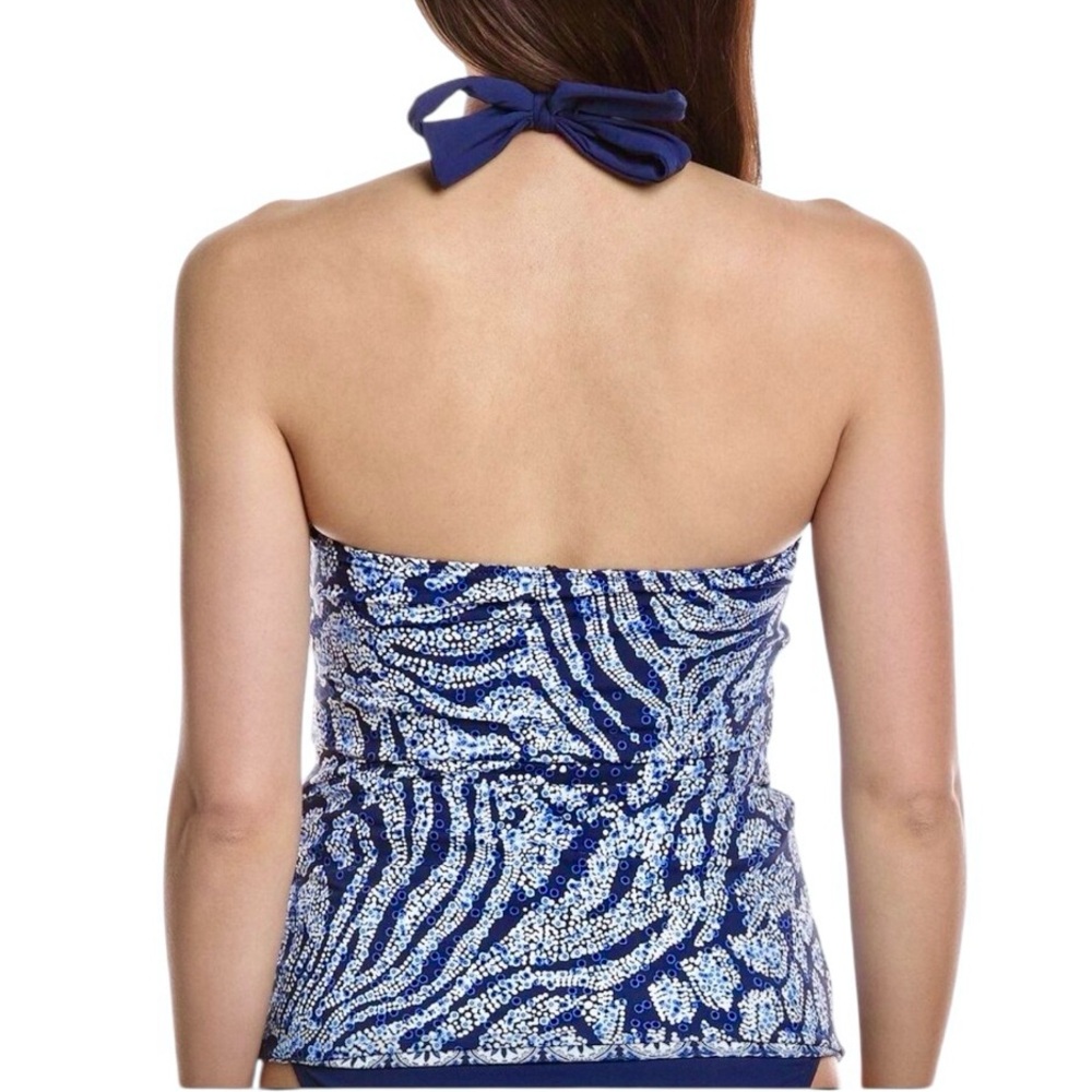 Tommy Bahama Playa Brava Reversible Ring Front Halter Tankini - Picture 4 of 16